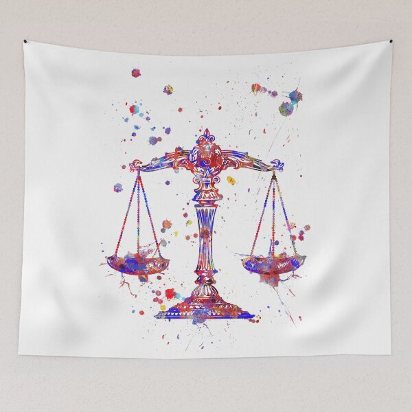 Item preview, Scale of justice, scale of justice print, watercolor scale of justice, scale of justice art, justice, justice print designed and sold by Rosaliartbook.