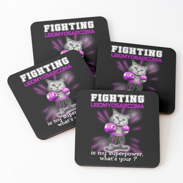 Item preview, Funny Cat Fighting Leiomyosarcoma Is My Superpower What's Your designed and sold by Kohend.