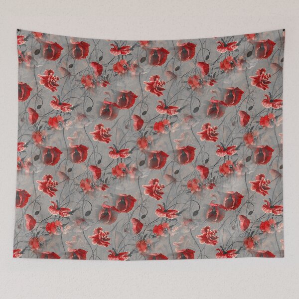 Item preview, Vintage Poppy Flowers designed and sold by JOY STORE 45.