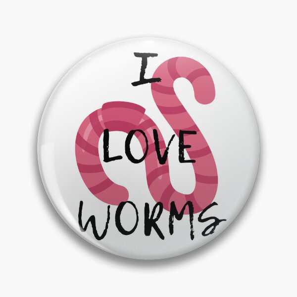 Item preview, I love worms designed and sold by obsessedpenguin.