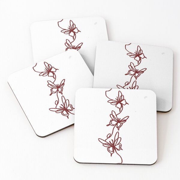 Item preview, red string of fate butterflies  designed and sold by sleepixgbeauty.