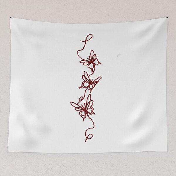Item preview, red string of fate butterflies  designed and sold by sleepixgbeauty.