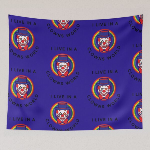 Item preview, I Live in Clowns World Shirt Sticker designed and sold by Jungleful33.