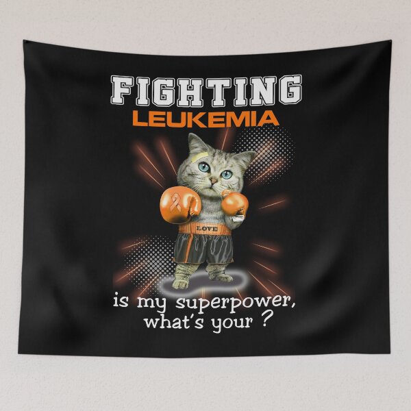 Item preview, Funny Cat Fighting Leukemia Is My Superpower What's Your designed and sold by Kohend.