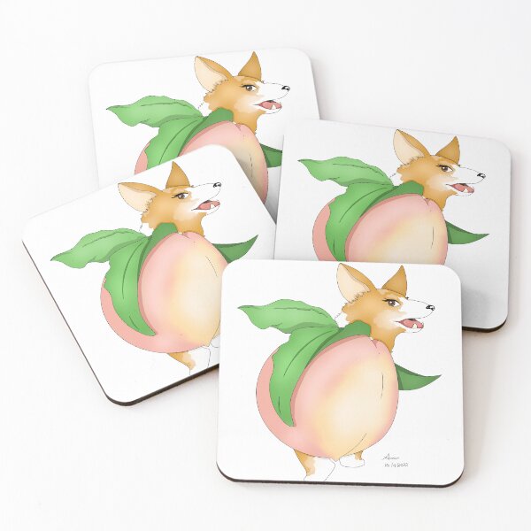 Item preview, Peach Corgi dog designed and sold by XoXy24.