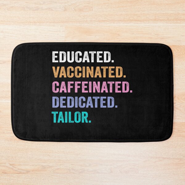 Item preview, Educated Vaccinated Caffeinated Dedicated tailor shirt, Funny tailor Christmas Gift designed and sold by xlnv.