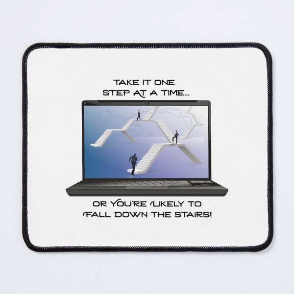 Item preview, Take it One Step at a Time...Stairs! (on White) designed and sold by PawsitiveMum.