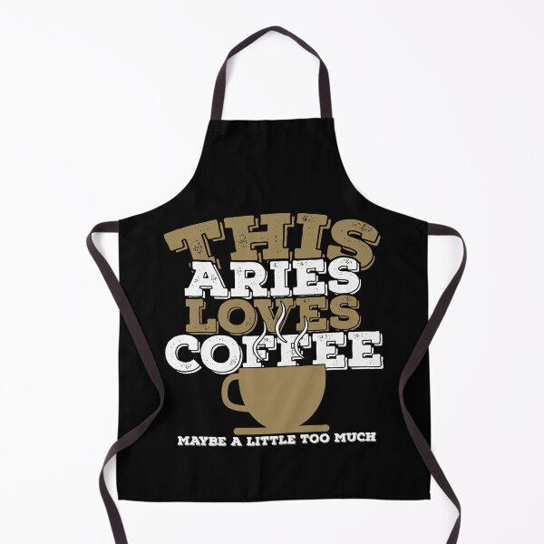 Item preview, Horoscope Zodiac Sign Aries Loves Coffee designed and sold by TheCrazyBear.