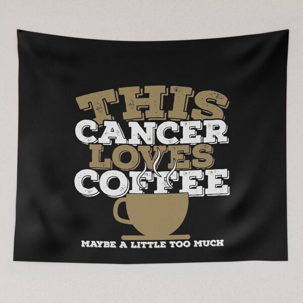 Item preview, Horoscope Zodiac Sign Cancer Loves Coffee designed and sold by TheCrazyBear.