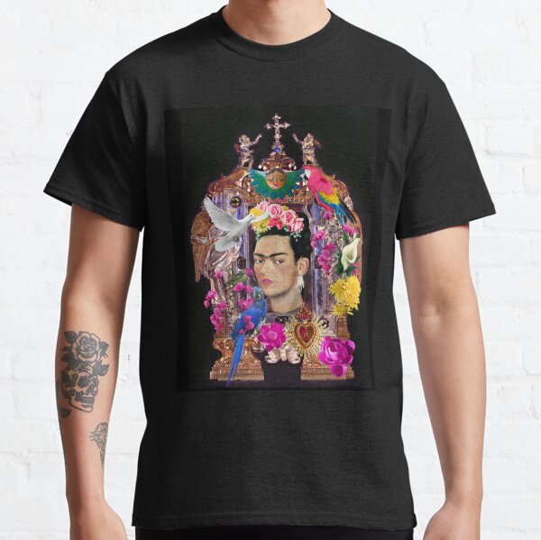 Aperçu de l'œuvre Frida Kahlo Fleurs Oiseaux créée et vendue par FridaArtGallery.