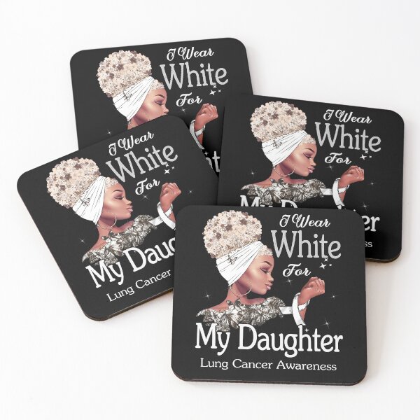 Item preview, Lung Cancer Awareness Black Girl I Wear White For My Daughter designed and sold by tenjun16.