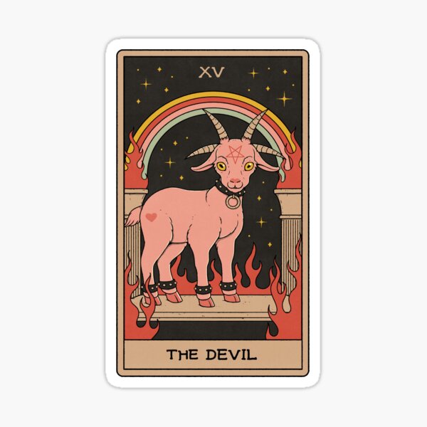 Sticker Pack, Marigold Tarot Holographic: Strength, The Devil, The Lov –  13th Press