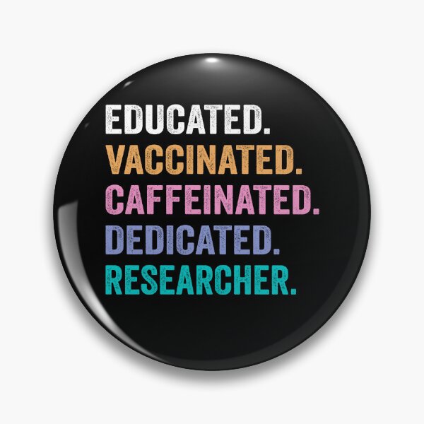 Item preview, Educated Vaccinated Caffeinated Dedicated researcher shirt, Funny researcher Christmas Gift designed and sold by xlnv.