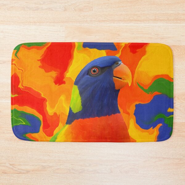 Item preview, Rainbow Lorikeet with a Splash of Colour designed and sold by Digitaldingo.