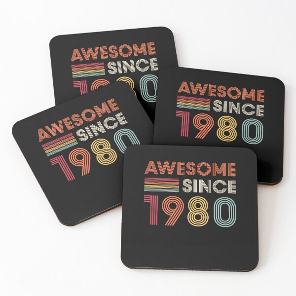 Item preview, Awesome Since 1980 Birthday Retro designed and sold by Kasper Holck.