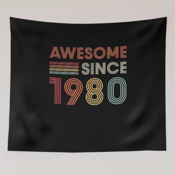 Item preview, Awesome Since 1980 Birthday Retro designed and sold by Kasper Holck.