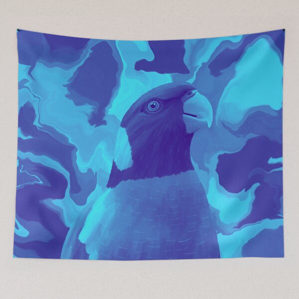 Item preview, Rainbow Lorikeet Blue Splash  designed and sold by Digitaldingo.