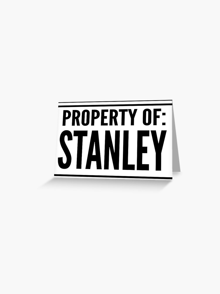 The Stanley Parable Bucket Sticker Property of Stanley Sticker by 0Davgi0