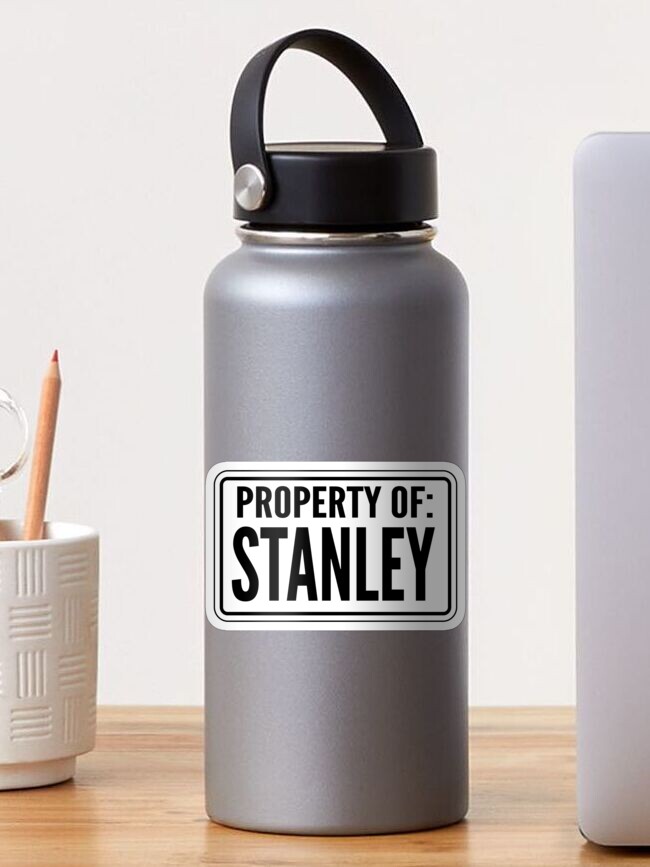 The Stanley Parable Bucket Sticker Property of Stanley Sticker by 0Davgi0