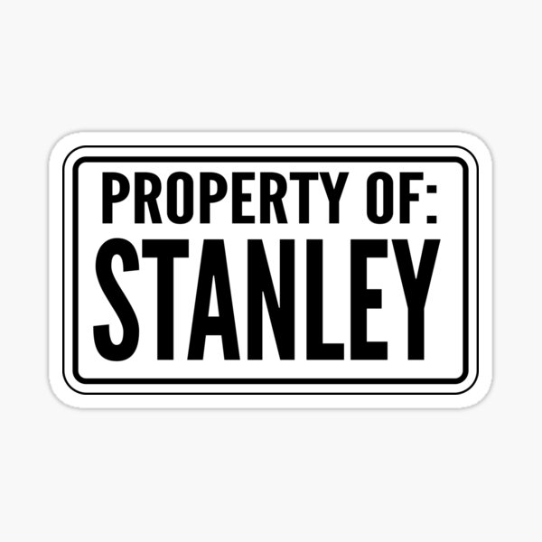 Smelly Stanley Logo Black Sticker for Sale by stikasshop