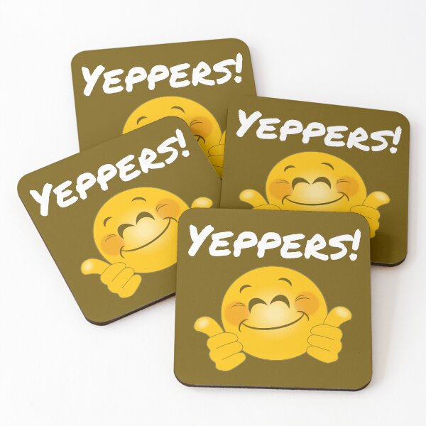 Item preview, Yeppers! (white lettering) designed and sold by HippieGran.