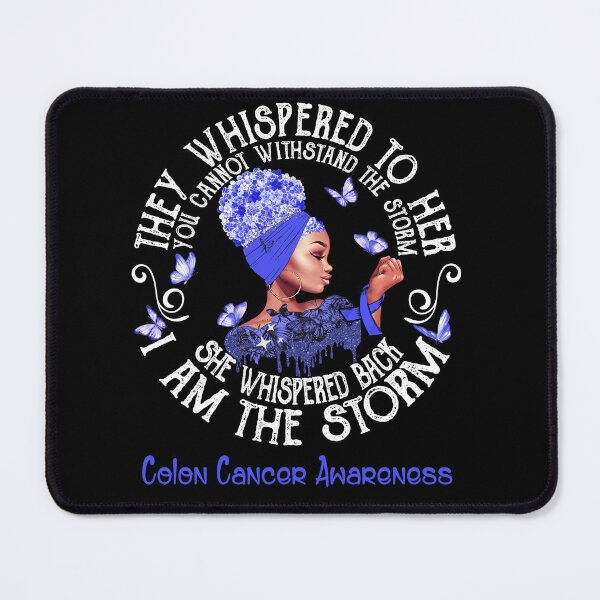 Item preview, Black Girl Fighter Strong I Am The Storm Colon Cancer Awareness designed and sold by Mnrshirley.