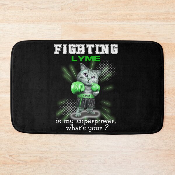 Item preview, Funny Cat Fighting Lyme Is My Superpower What's Your designed and sold by Kohend.