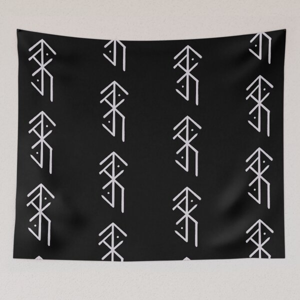 Item preview, Bindrune for Grounding and Re-Centering (White)  designed and sold by RavenWisdomArts.