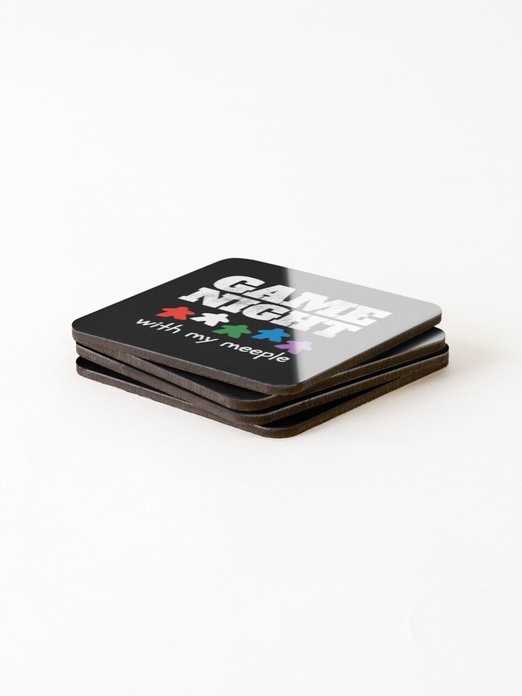 Alternate view of Board Game Night Family Friends Coasters (Set of 4)
