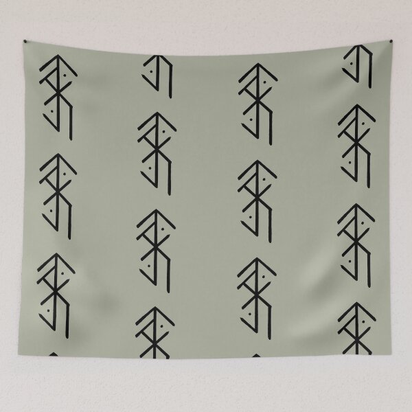 Item preview, Bindrune for Grounding and Re-Centering (Black)  designed and sold by RavenWisdomArts.
