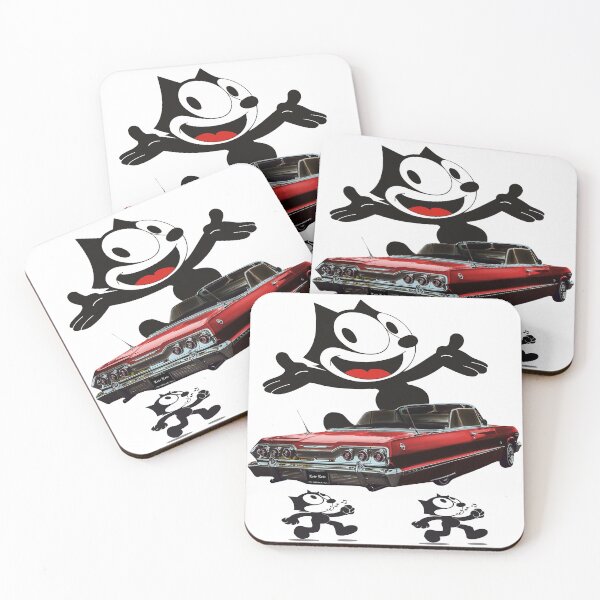 Item preview, Classic Red Lowrider with Black Cat designed and sold by Tricky1369.
