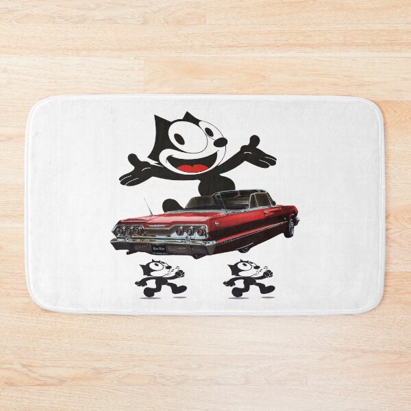 Item preview, Classic Red Lowrider with Black Cat designed and sold by Tricky1369.