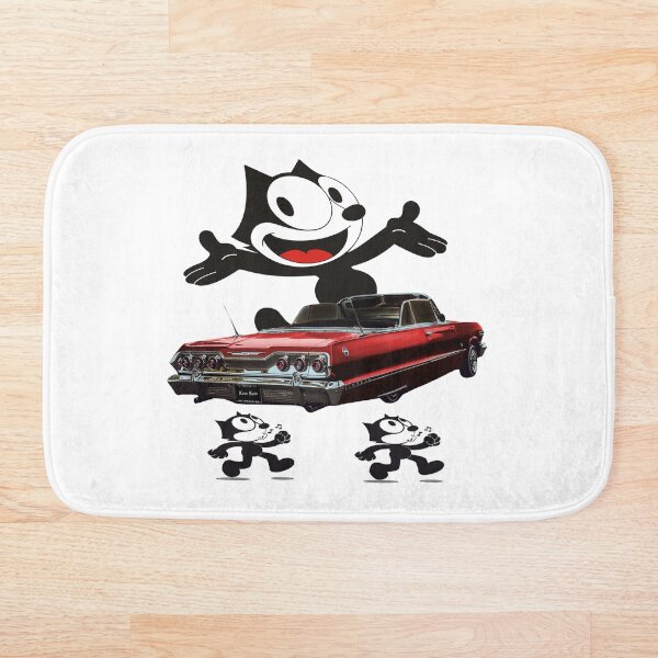Item preview, Classic Red Lowrider with Black Cat designed and sold by Tricky1369.