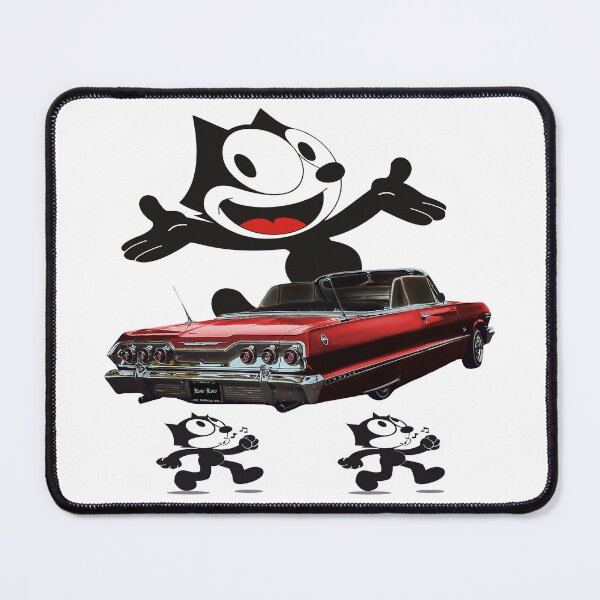 Item preview, Classic Red Lowrider with Black Cat designed and sold by Tricky1369.