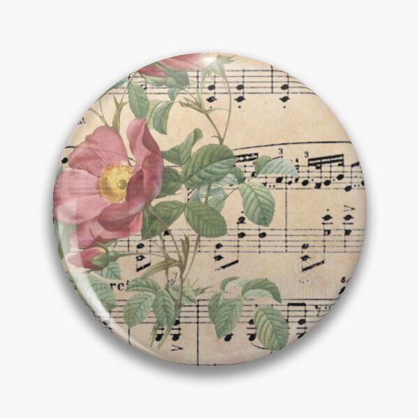 Item preview, Antique Floral Sheet Music Design for Music Lovers designed and sold by Jaydee001.