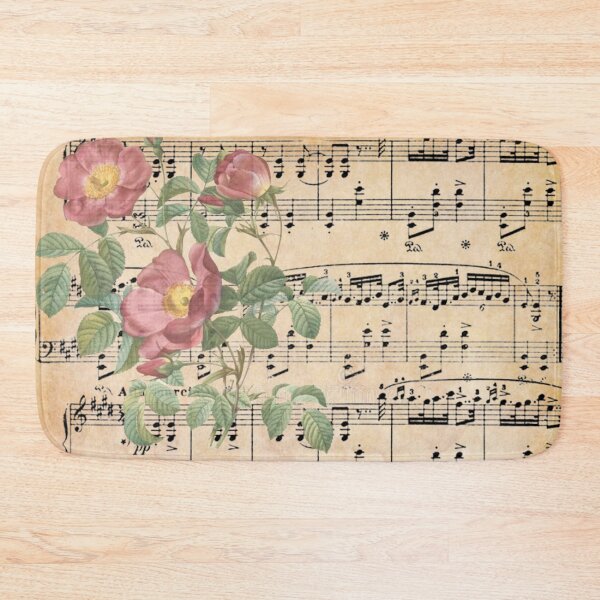 Item preview, Antique Floral Sheet Music Design for Music Lovers designed and sold by Jaydee001.