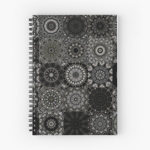 Item preview, Black white and grey quilted geometric floral pattern designed and sold by Coexist In Tee's .