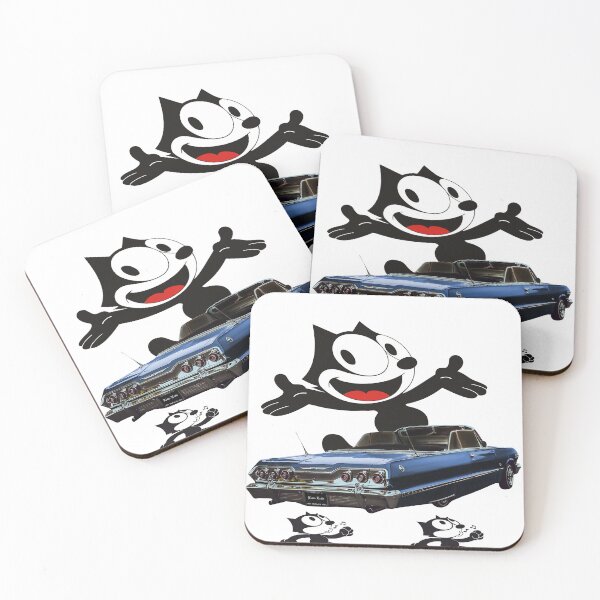 Item preview, Classic Blue Lowrider with Black Cat designed and sold by Tricky1369.
