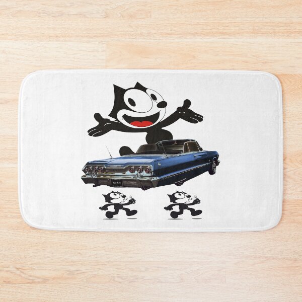 Item preview, Classic Blue Lowrider with Black Cat designed and sold by Tricky1369.