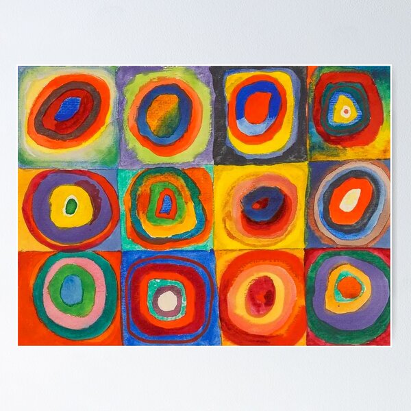 Item preview, Wassily Kandinsky  Color Study Squares with Concentric Circles , Abstract designed and sold by TeeARTHY.