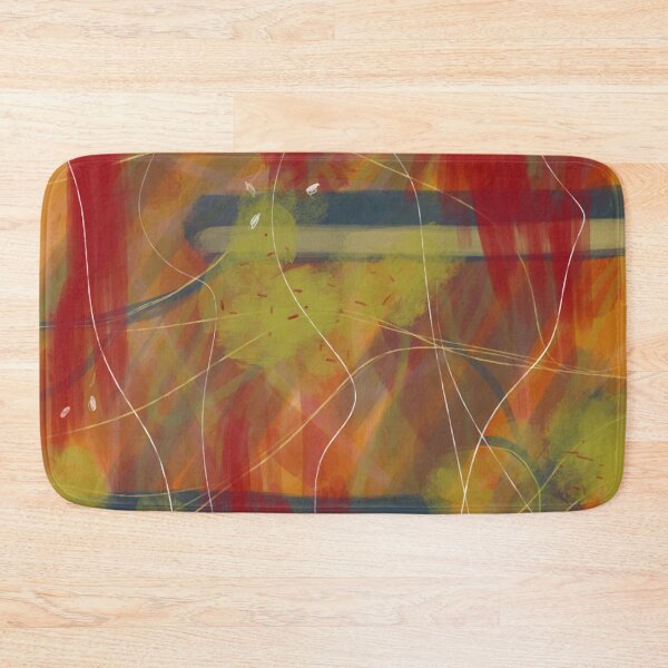 Item preview, Abstract red and orange forest designed and sold by Artistestella.