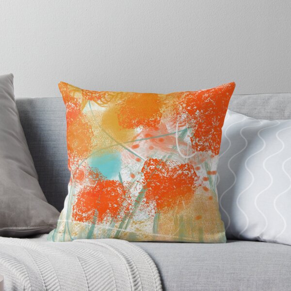 Item preview, Abstract Fields of Orange flowers  designed and sold by Artistestella.