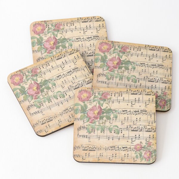 Item preview, Antique Floral Sheet Music Design for Music Lovers designed and sold by Jaydee001.