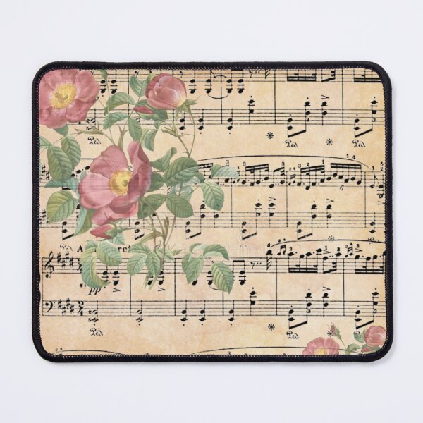 Item preview, Antique Floral Sheet Music Design for Music Lovers designed and sold by Jaydee001.