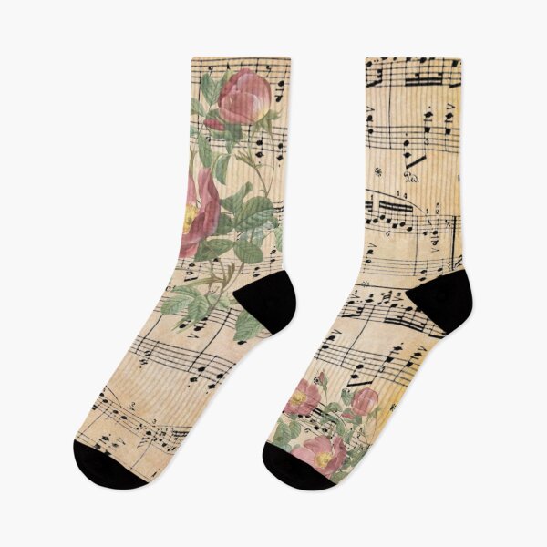 Item preview, Antique Floral Sheet Music Design for Music Lovers designed and sold by Jaydee001.
