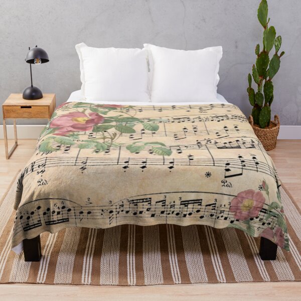 Item preview, Antique Floral Sheet Music Design for Music Lovers designed and sold by Jaydee001.