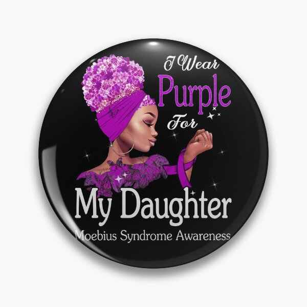 Item preview, Moebius Syndrome Awareness Black Girl I Wear Purple For My Daughter designed and sold by tenjun16.
