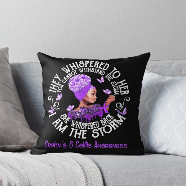 Item preview, Black Girl Fighter Strong I Am The Storm Crohn's & Colitis Awareness designed and sold by Mnrshirley.