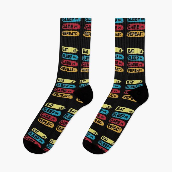 Item preview, EAT SLEEP GAME REPEAT designed and sold by DiscoVibes.