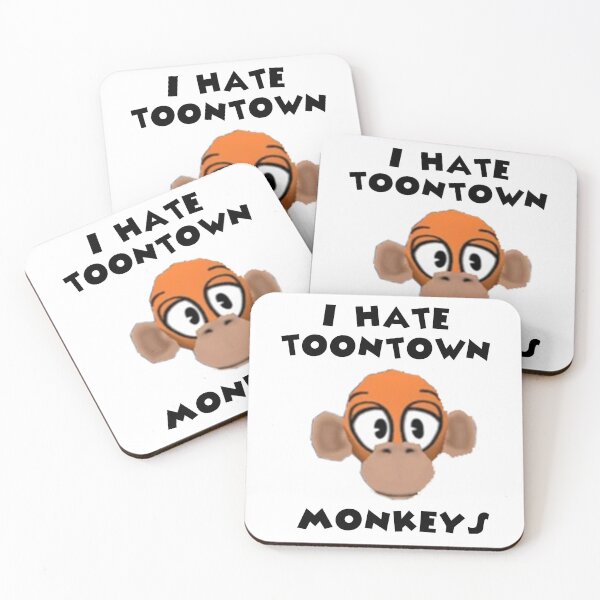 Item preview, I Hate Toontown Monkeys designed and sold by TooningAround.
